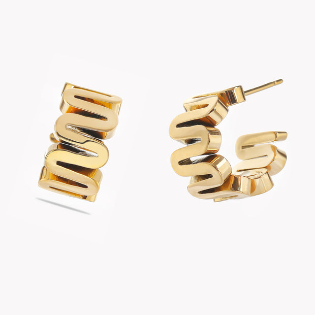 Sphere&Style Maze Half Hoops