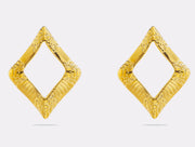 Sphere&Style Textured Open Square Hoops Earrings
