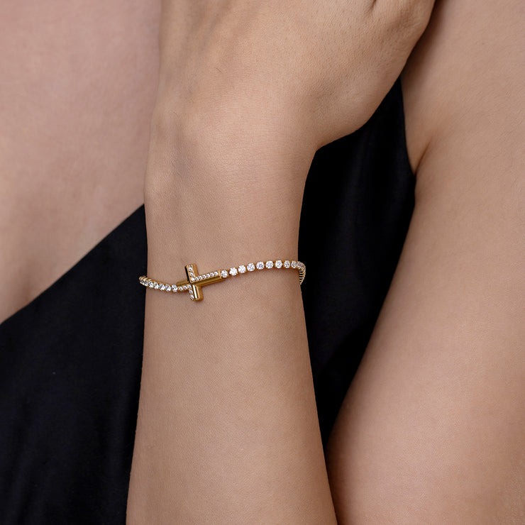 Sphere&Style Cross Bracelet