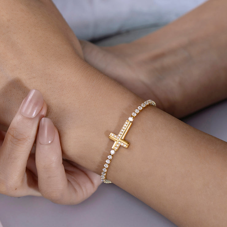 Sphere&Style Cross Bracelet