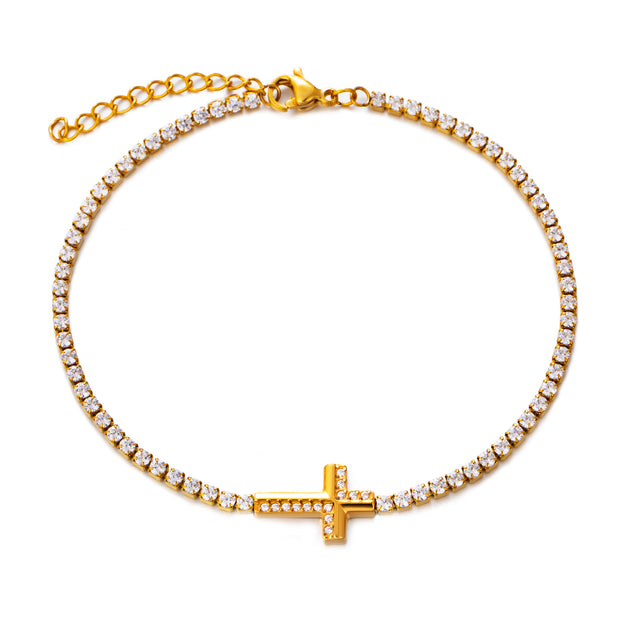Sphere&Style Cross Bracelet