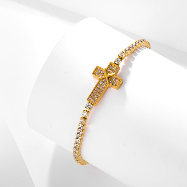 Sphere&Style Cross Bracelet