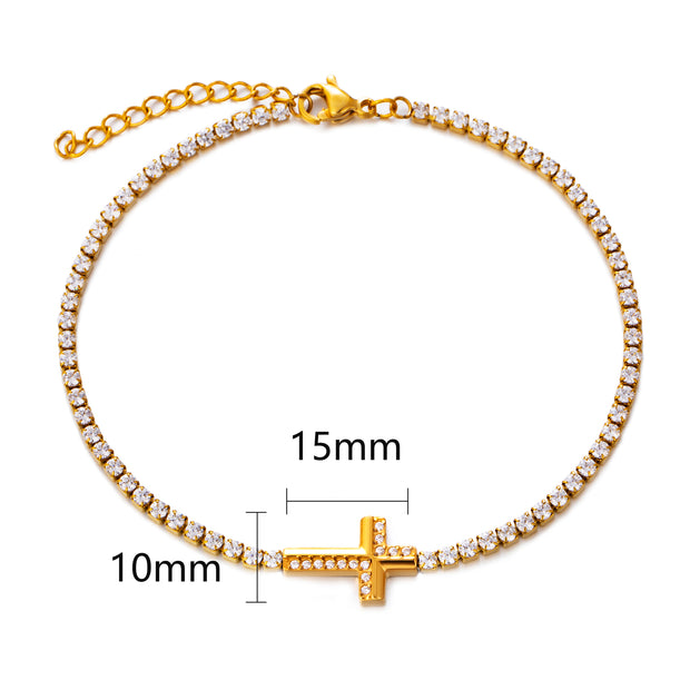Sphere&Style Cross Bracelet