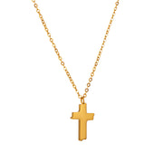 Sphere&Style Diamond Cross Pendant Necklace