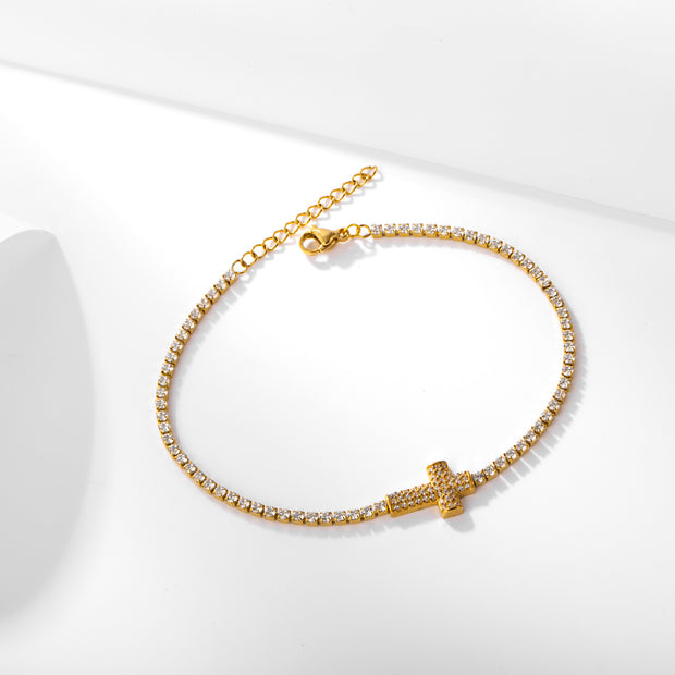 Sphere&Style Cross Bracelet