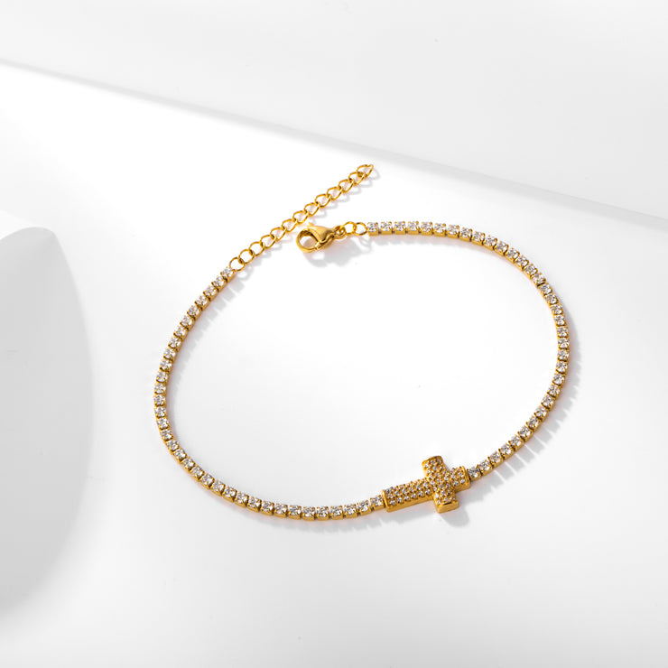 Sphere&Style Cross Bracelet