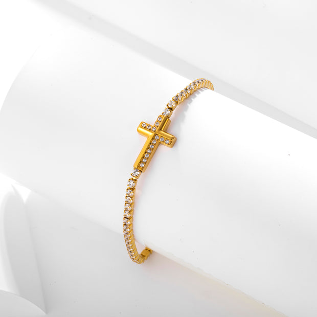 Sphere&Style Cross Bracelet