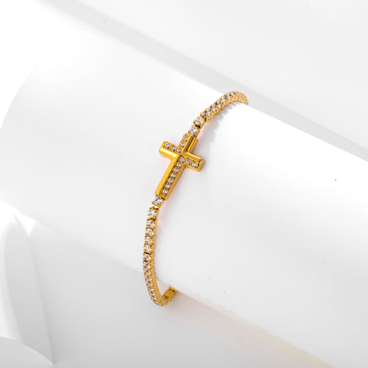 Sphere&Style Cross Bracelet
