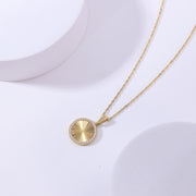 Chic Diamond-Frame Pendant Necklace