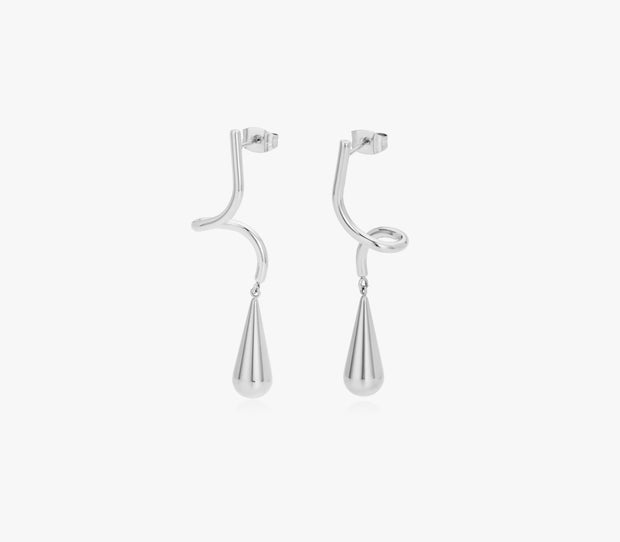 Chic Women's Drop Wavy Earrings
