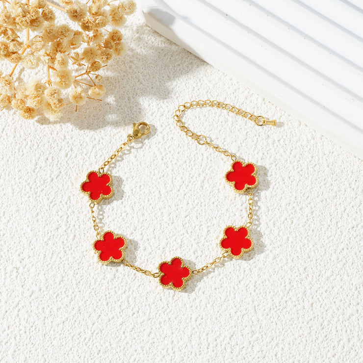 Elegant Lucky Clover Bracelet for Women