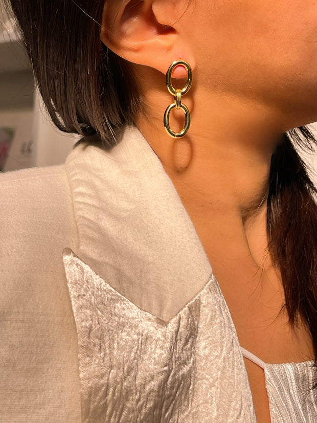 Sphere&Style Double Hoop Dangle Earrings