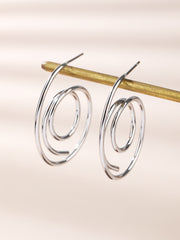 Sphere&Style Spiral Hoops Earrings