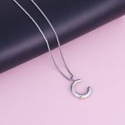Sphere&Style Two Tone Alphabet Necklace
