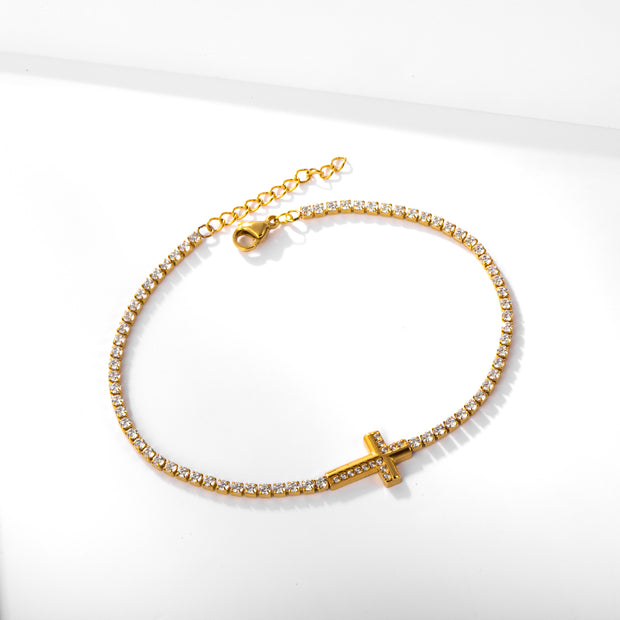 Sphere&Style Cross Bracelet