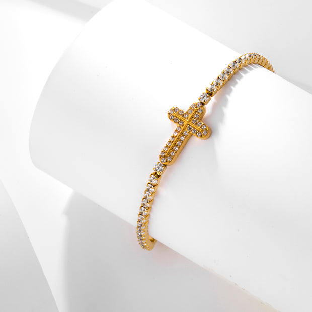 Sphere&Style Cross Bracelet