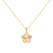 Chic Diamond-Frame Pendant Necklace