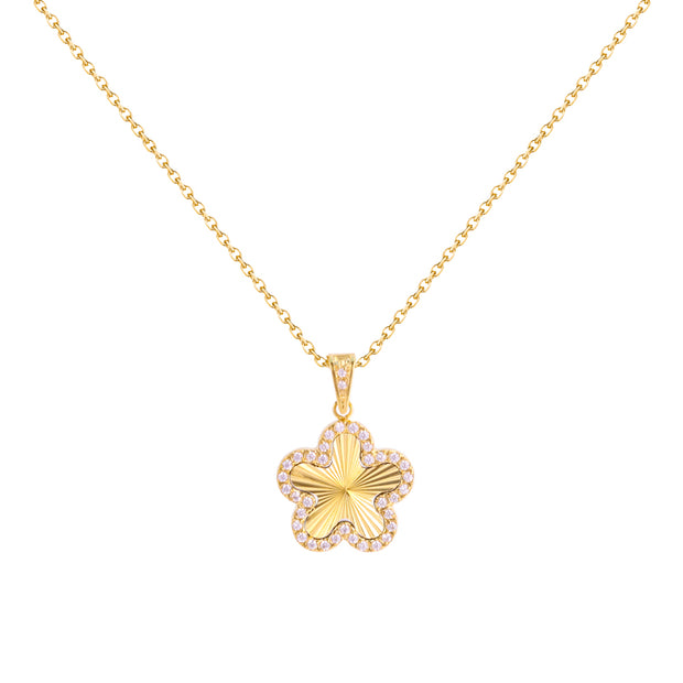 Chic Diamond-Frame Pendant Necklace
