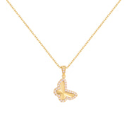 Chic Diamond-Frame Pendant Necklace