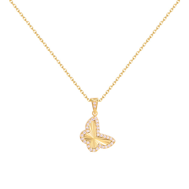 Chic Diamond-Frame Pendant Necklace