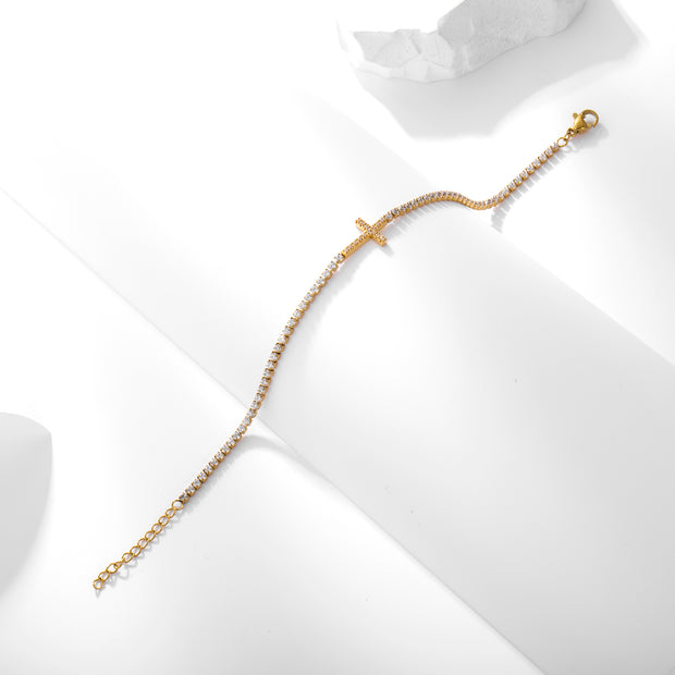 Sphere&Style Cross Bracelet