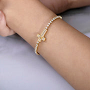 Sphere&Style Cross Bracelet
