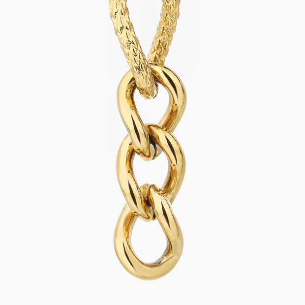 Sphere&Style Curb-Chain Drop Earrings