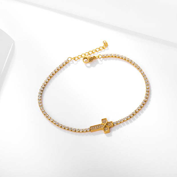 Sphere&Style Cross Bracelet