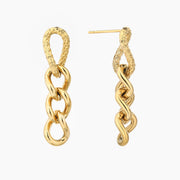 Sphere&Style Curb-Chain Drop Earrings