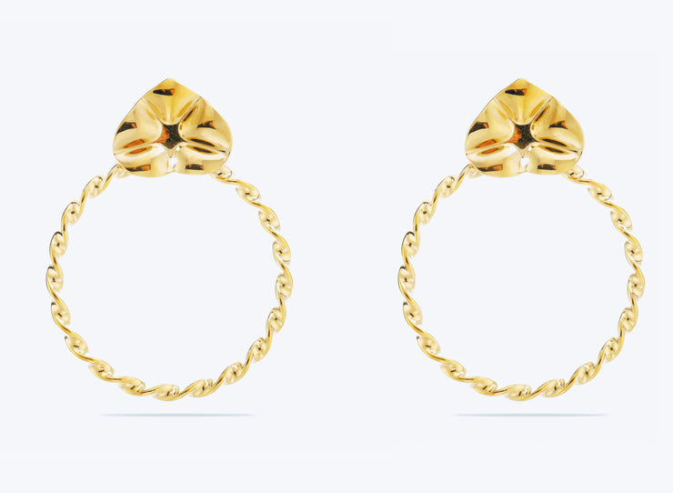 Sphere&Style Glory Love Hoops Earrings