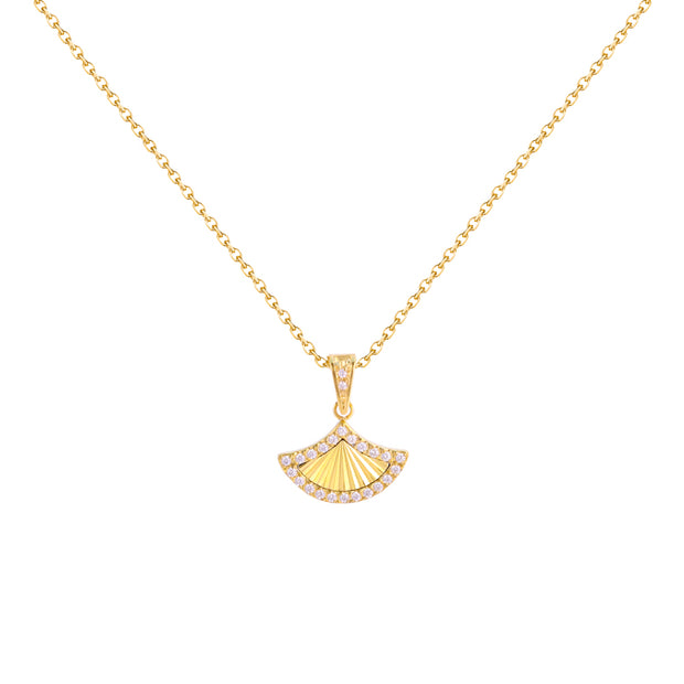 Chic Diamond-Frame Pendant Necklace