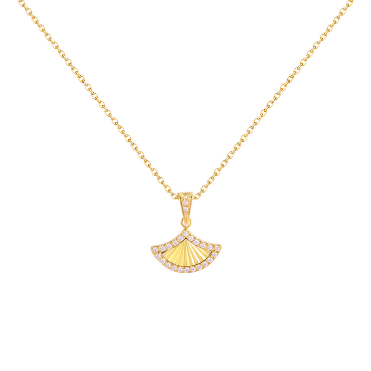 Chic Diamond-Frame Pendant Necklace