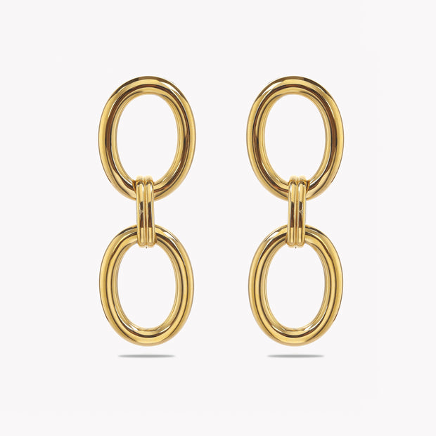Sphere&Style Double Hoop Dangle Earrings