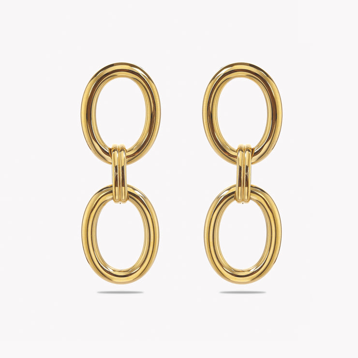 Sphere&Style Double Hoop Dangle Earrings