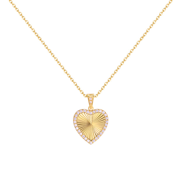Chic Diamond-Frame Pendant Necklace