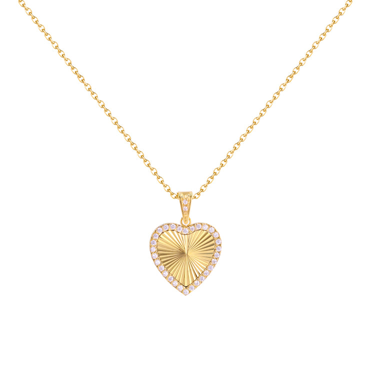 Chic Diamond-Frame Pendant Necklace
