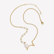 Sphere&Style Unique Pearly Chain Chape Necklace