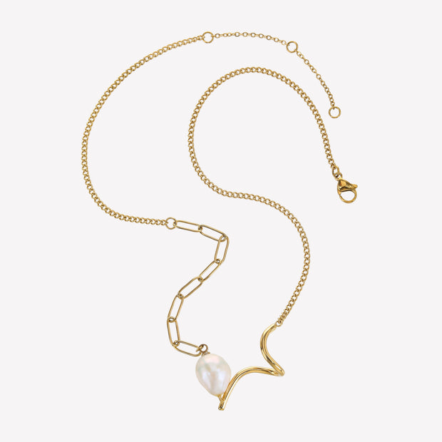 Sphere&Style Unique Pearly Chain Chape Necklace