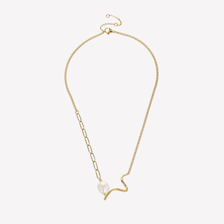 Sphere&Style Unique Pearly Chain Chape Necklace