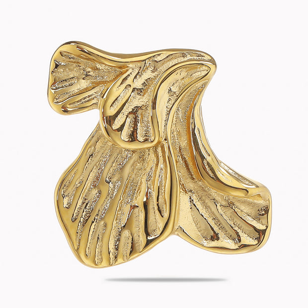 Sphere&Style Textured Half Petal Studs Earrings