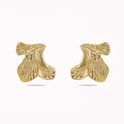 Sphere&Style Textured Half Petal Studs Earrings