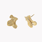 Sphere&Style Textured Half Petal Studs Earrings