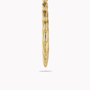 Sphere&Style Golden Feather Hoops Earrings