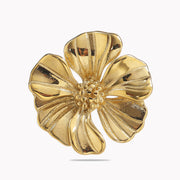 Sphere&Style Golden Textured Floral Studs Earrings