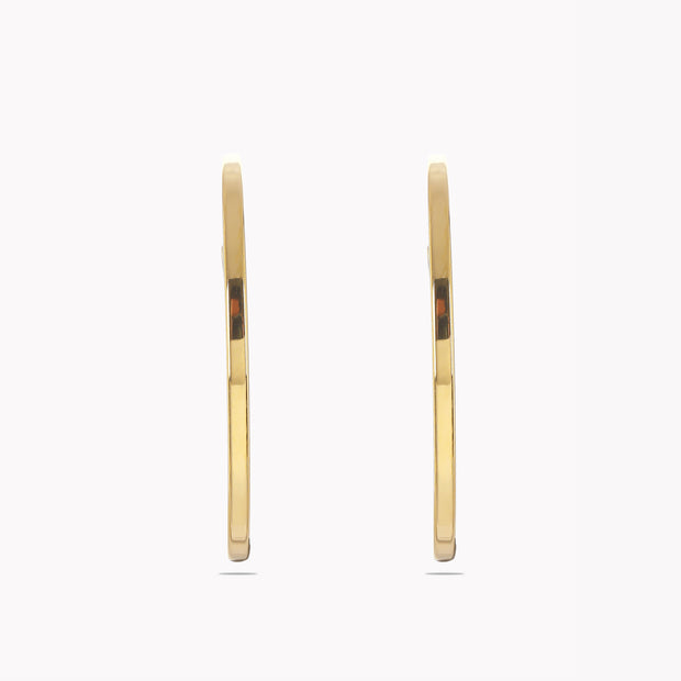 Sphere&Style Minimalist Oval Hoops Earrings