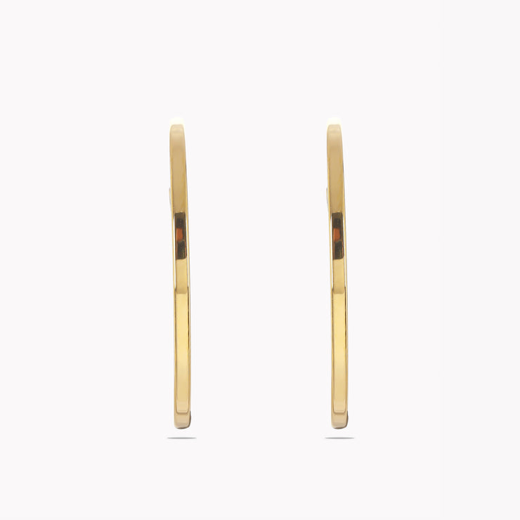 Sphere&Style Minimalist Oval Hoops Earrings