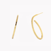 Sphere&Style Minimalist Oval Hoops Earrings