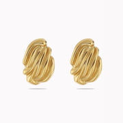 Sphere&Style Textured Vintage Wavy Studs Earrings