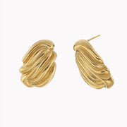 Sphere&Style Textured Vintage Wavy Studs Earrings