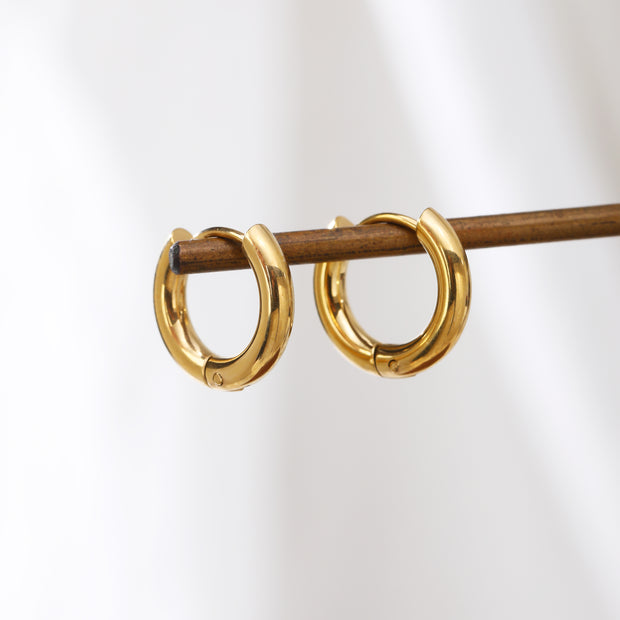 Sphere&Style Golden Round Small Size Hoops Earrings